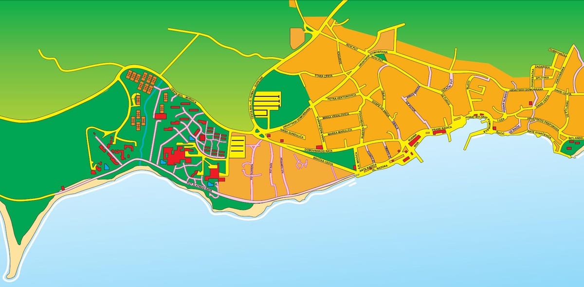 mapa brac kroazia