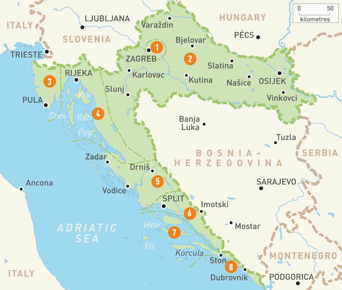 mapa kale-mapa cavtat kroazia