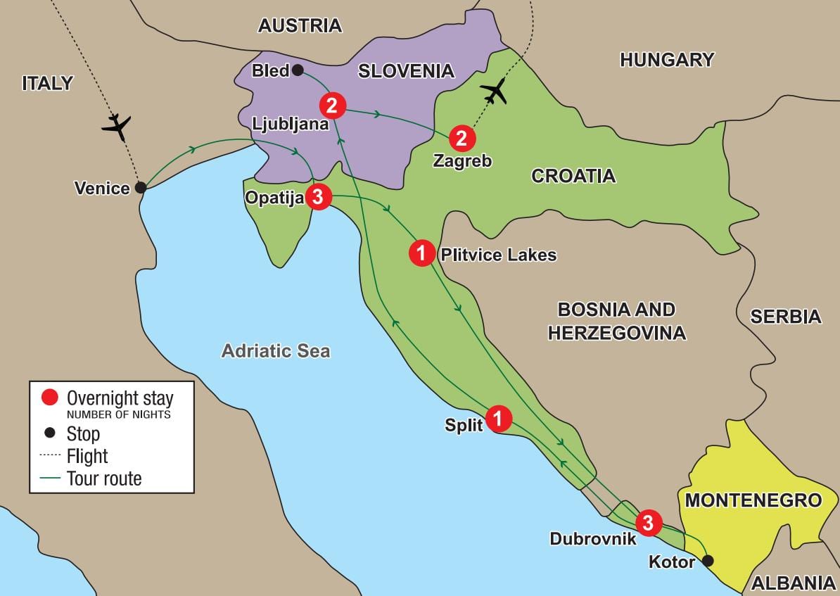 mapa opatija kroazia