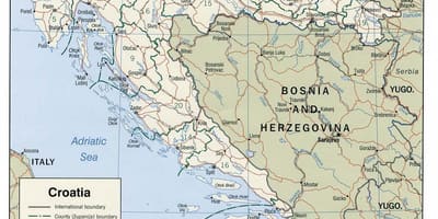 Kroaziako kirol mapa