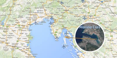 Cres mapa kroazia