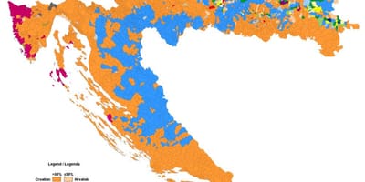 Mapa etnikoa mapa kroazia