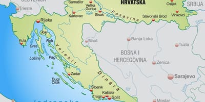 Iparraldeko kroazia mapa