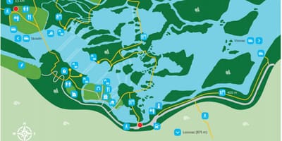 Krka parke nazionala kroazia mapa