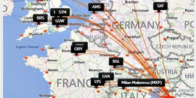 Kroazia airlines helmuga mapa