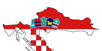 Kroazia mapa bandera