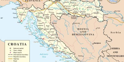 Gidatzeko mapa kroazia