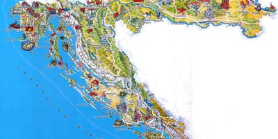 Kroazia lekuak bisitatu mapa
