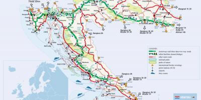 Mapa kroazia trena