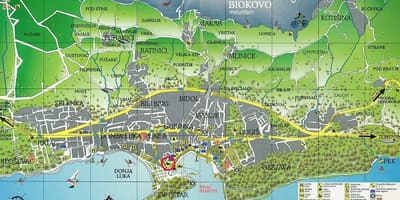 Mapa makarska kroazia