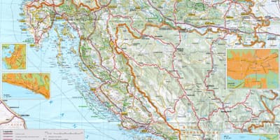 Hiriburua kroazia mapa