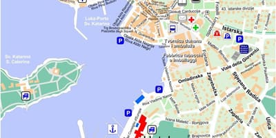 Mapa rovinj kroazia